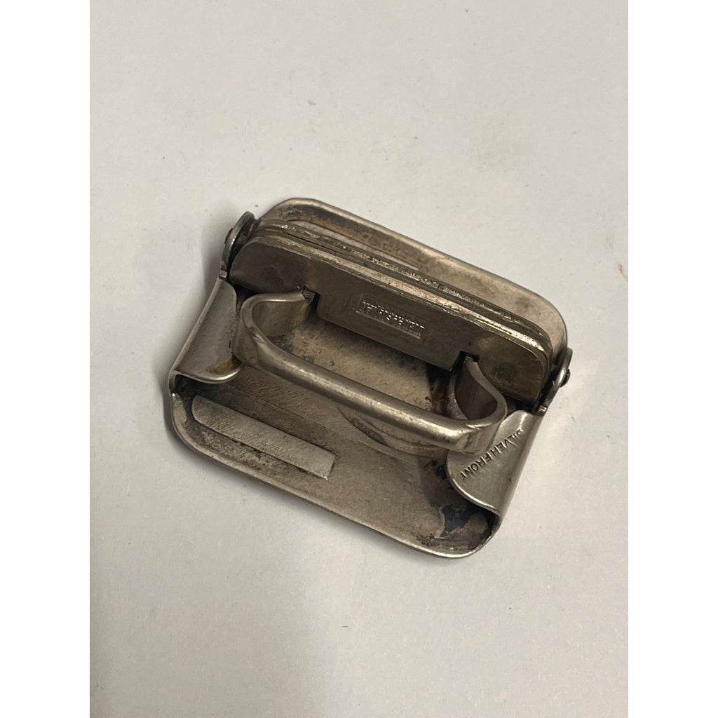 Vintage Kantslip Belt Buckle Nickel Silver Art Deco Ladies Womens 1.25" x 1.5"
