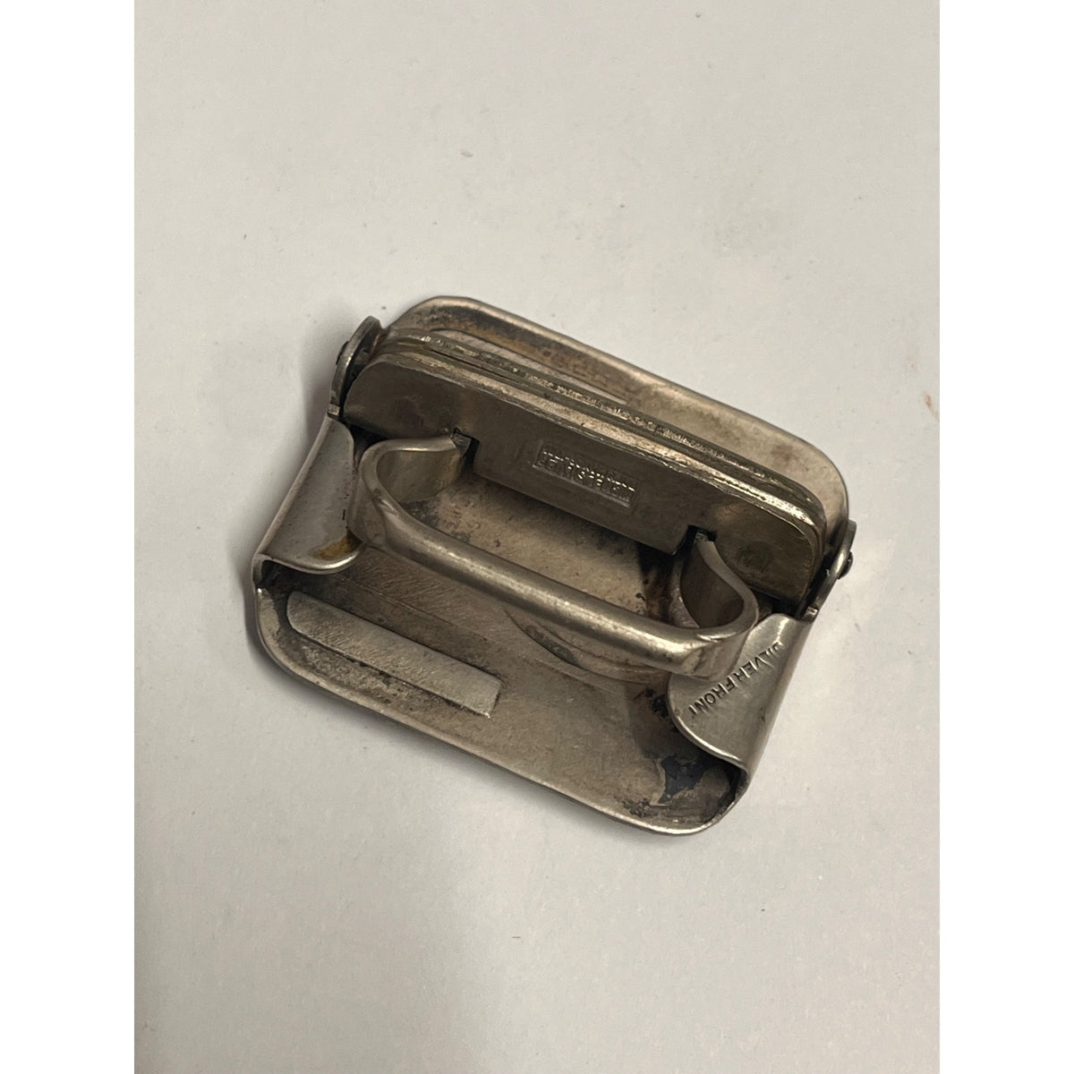 Vintage Kantslip Belt Buckle Nickel Silver Art Deco Ladies Womens 1.25" x 1.5"