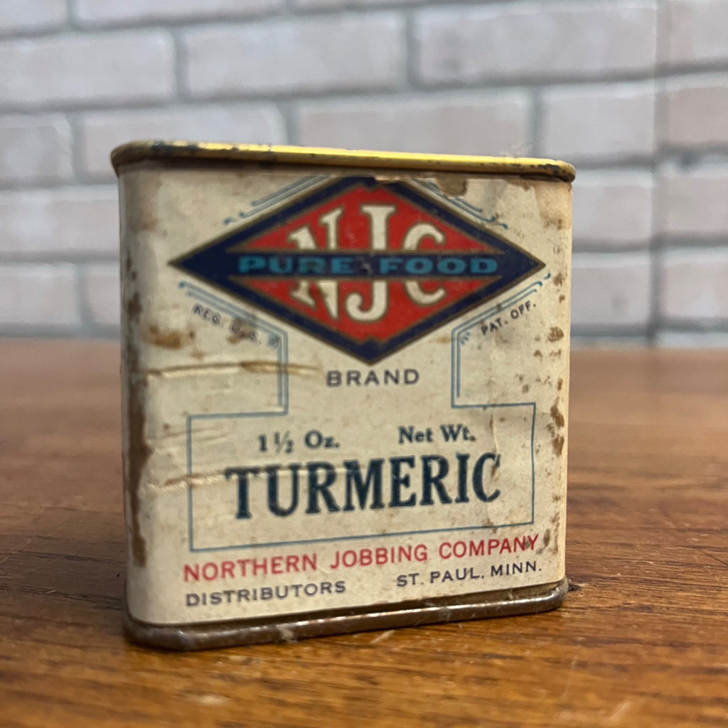 Vintage Northern Jobbing Co. NJC St Paul Minnesota MN Minn Spice Tin Kitchen