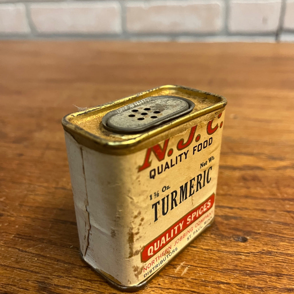 Vintage Northern Jobbing Co. NJC St Paul Minnesota MN Minn Spice Tin Kitchen