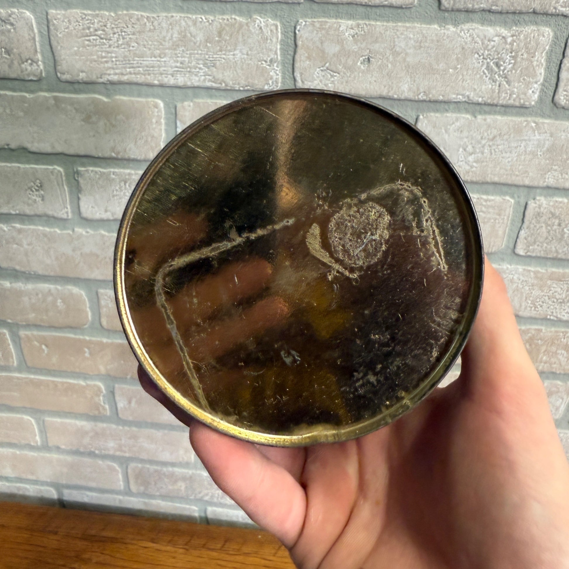 Antique Vintage Hostess Coffee Tin Can Mc innes Bros Milwaukee Wisconsin One lb.