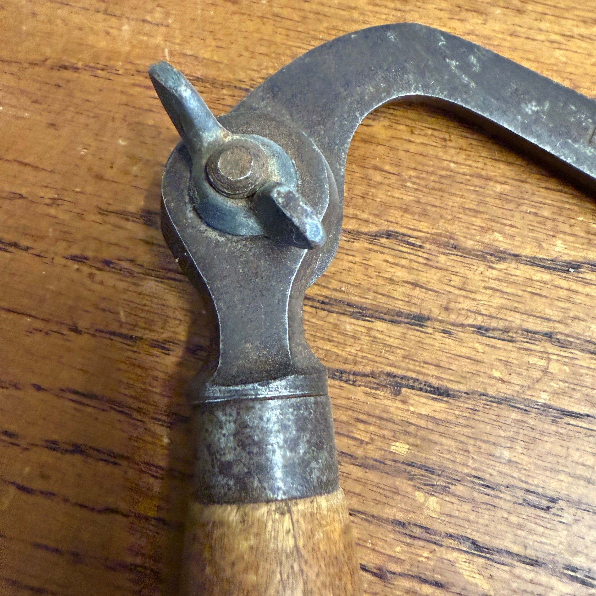 Vintage Pexto 10" Draw Knife Woodworking Tool w/ Folding Wood Handles