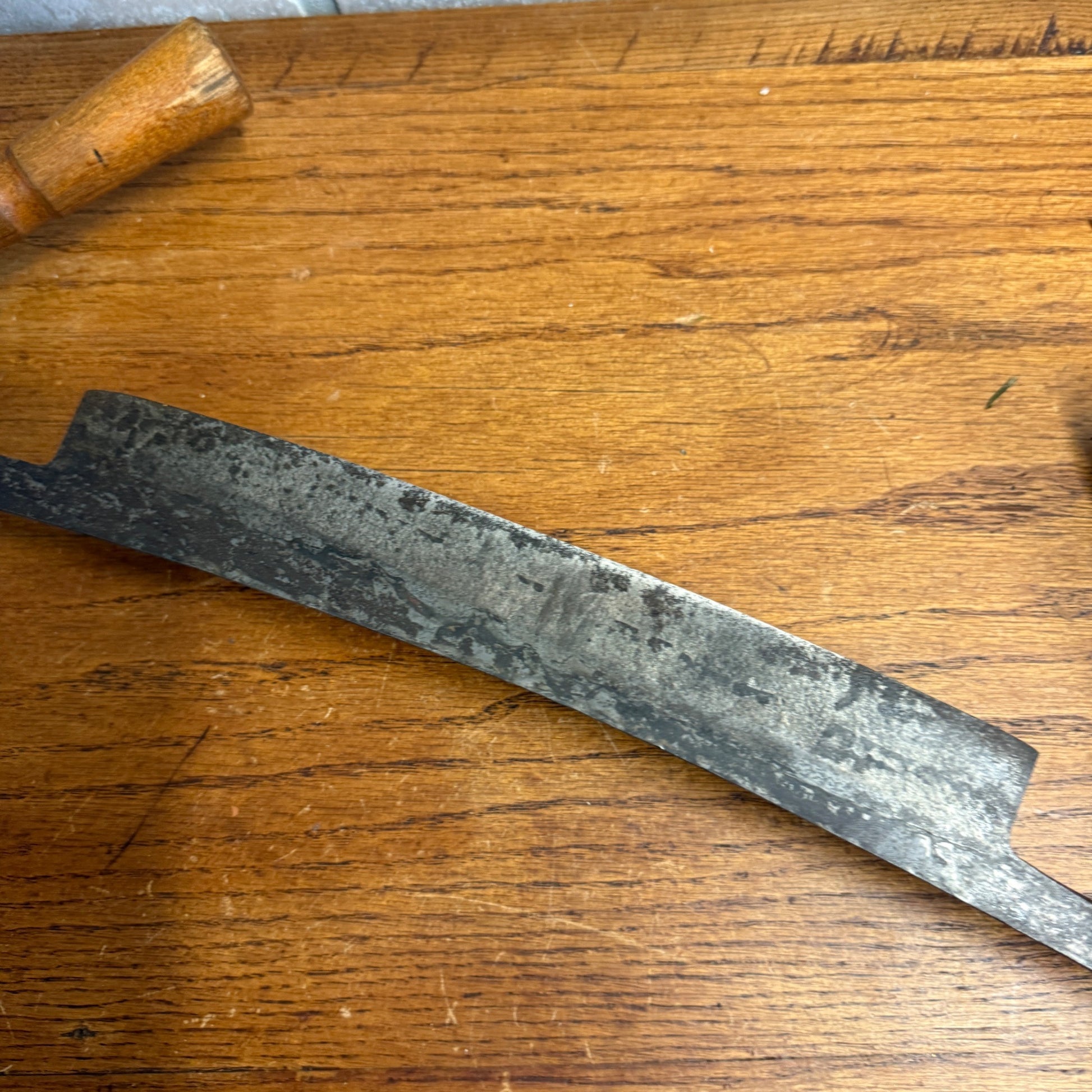 Vintage Pexto 10" Draw Knife Woodworking Tool w/ Folding Wood Handles