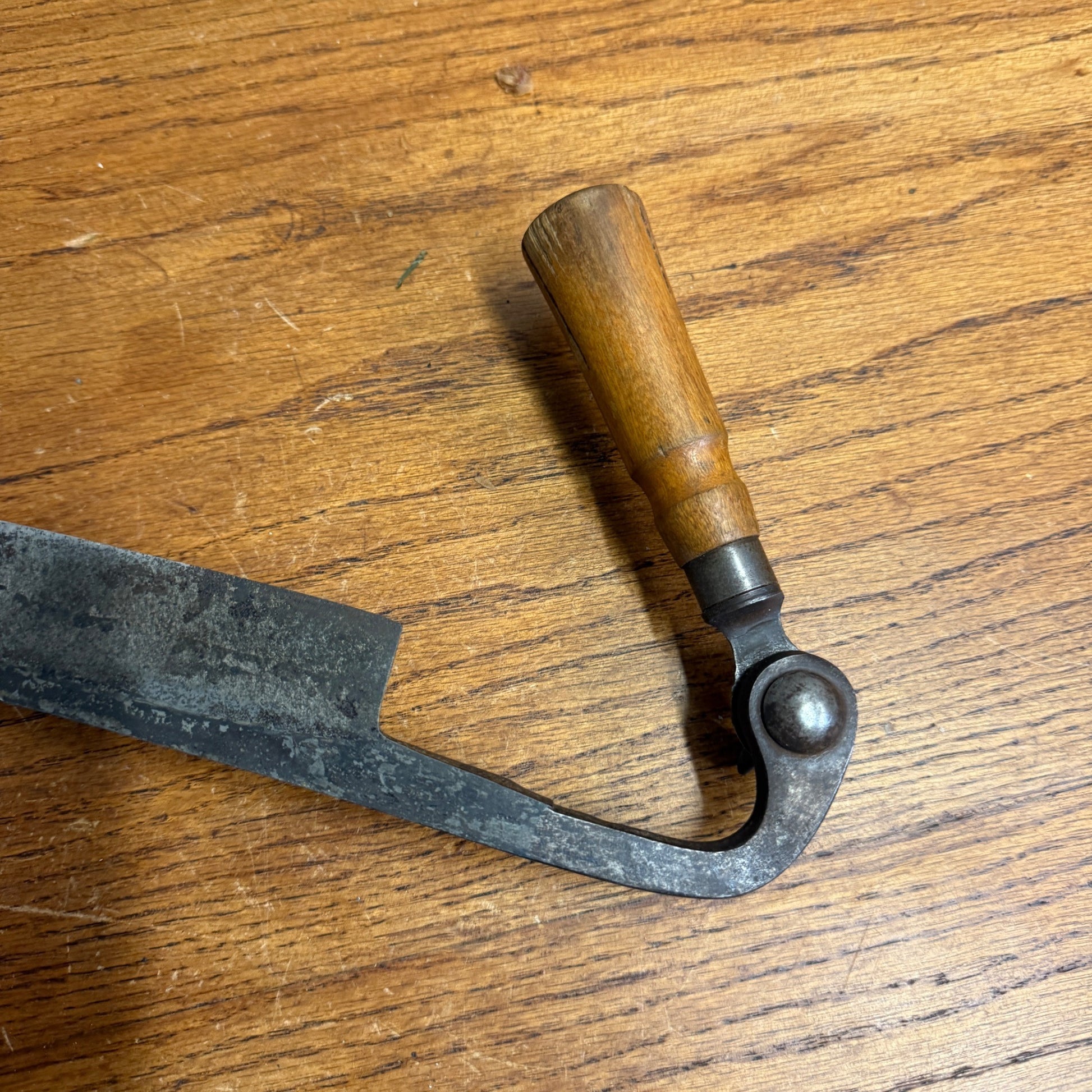 Vintage Pexto 10" Draw Knife Woodworking Tool w/ Folding Wood Handles