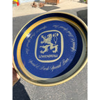 Vintage Lowenbrau Dark & Dark Special 13"" Metal Brewery Advertising Beer Tray
