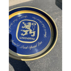 Vintage Lowenbrau Dark & Dark Special 13"" Metal Brewery Advertising Beer Tray