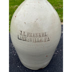 Advertising Stoneware Crock 5 Gal Jug James Ryan J.L. Frankel Pittston PA Whiskey
