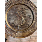 Vintage Vietnam War Brass Eagle Wall Hanging Plaque "Memory of Vietnam"