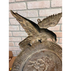 Vintage Vietnam War Brass Eagle Wall Hanging Plaque "Memory of Vietnam"