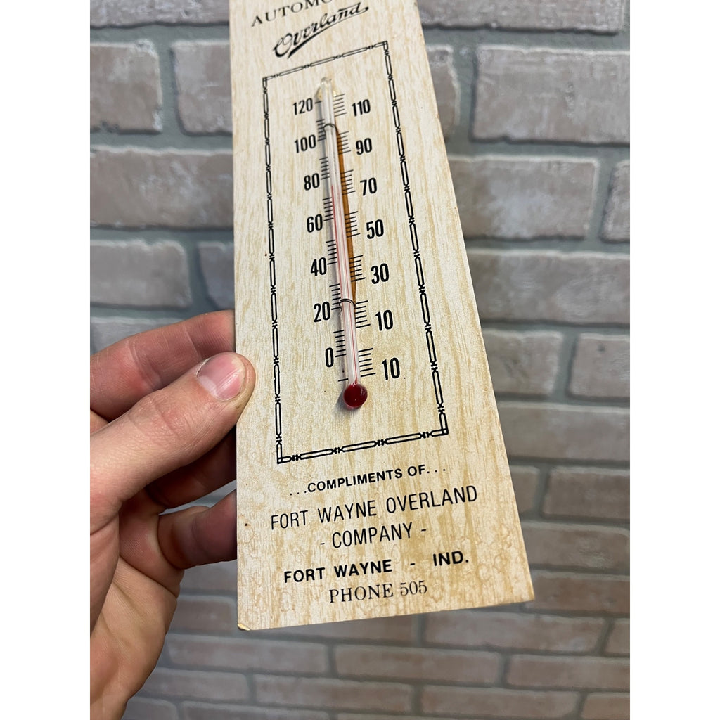 1984 Willys Knight Overland Advertising Thermometer Automotive Whippet