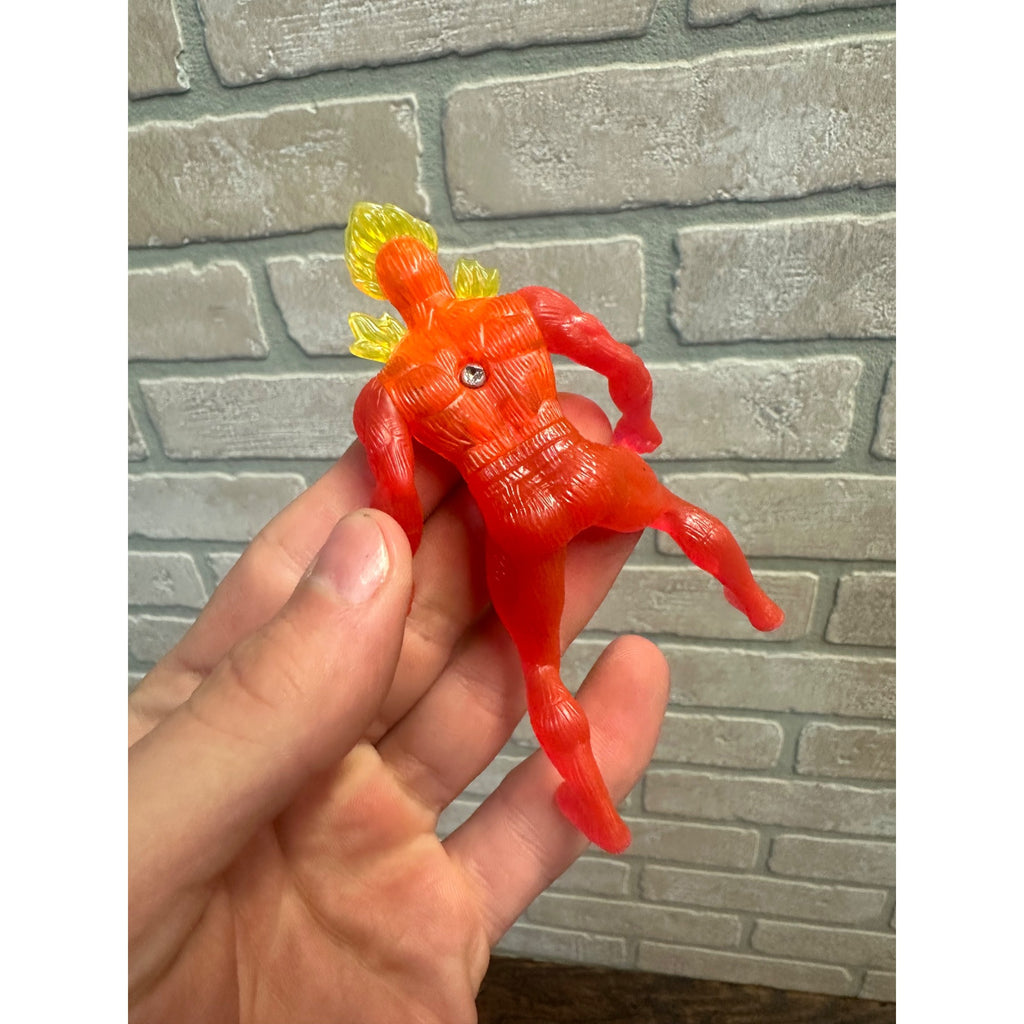 Human Torch Action Figure Marvel 1996 4" McDonalds Happy Meal Toy