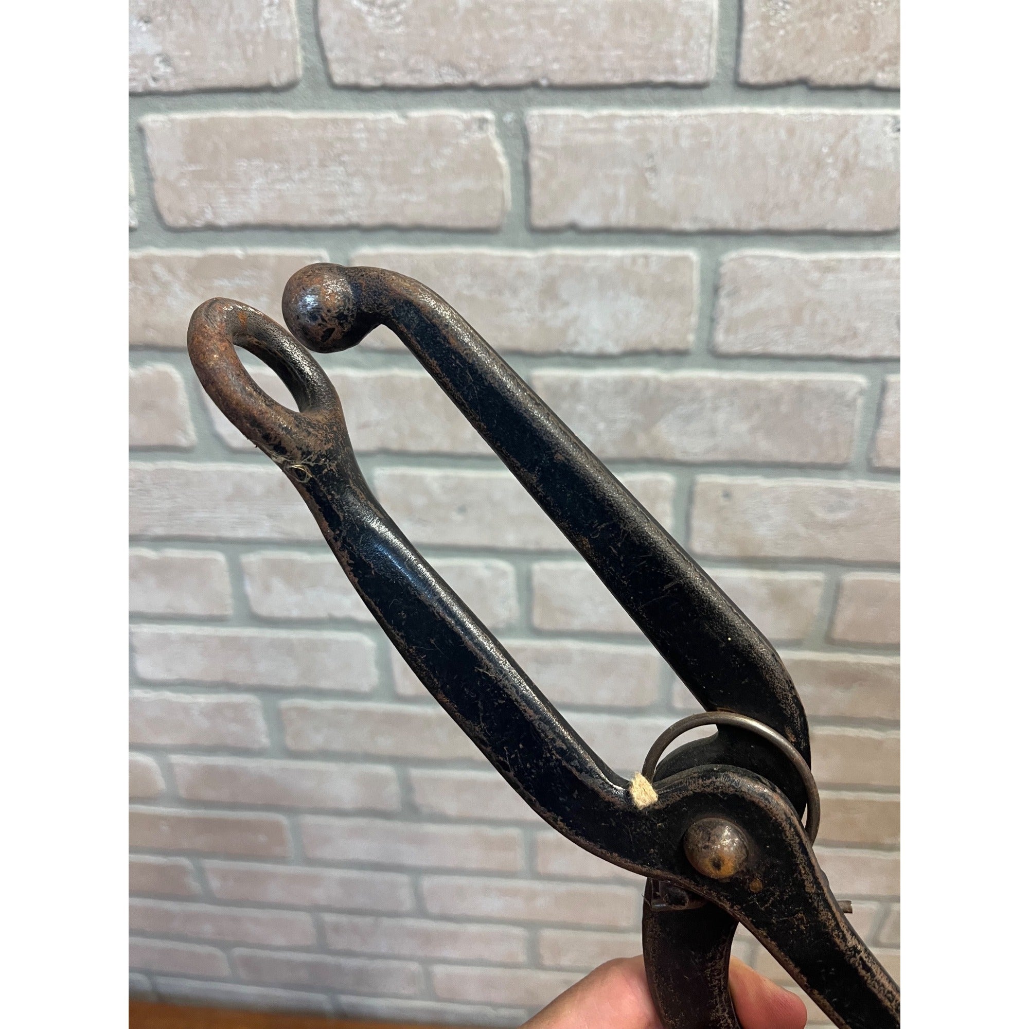 Vintage Ball & Ring Shoe Stretcher (Bunion Fixer) Cast Steel Cobblers Tool 15.5”