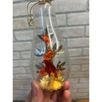 Vintage West Germany Partridge In A Pear Glass Christmas Ornament Resl Lenz Foil
