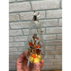 Vintage West Germany Partridge In A Pear Glass Christmas Ornament Resl Lenz Foil