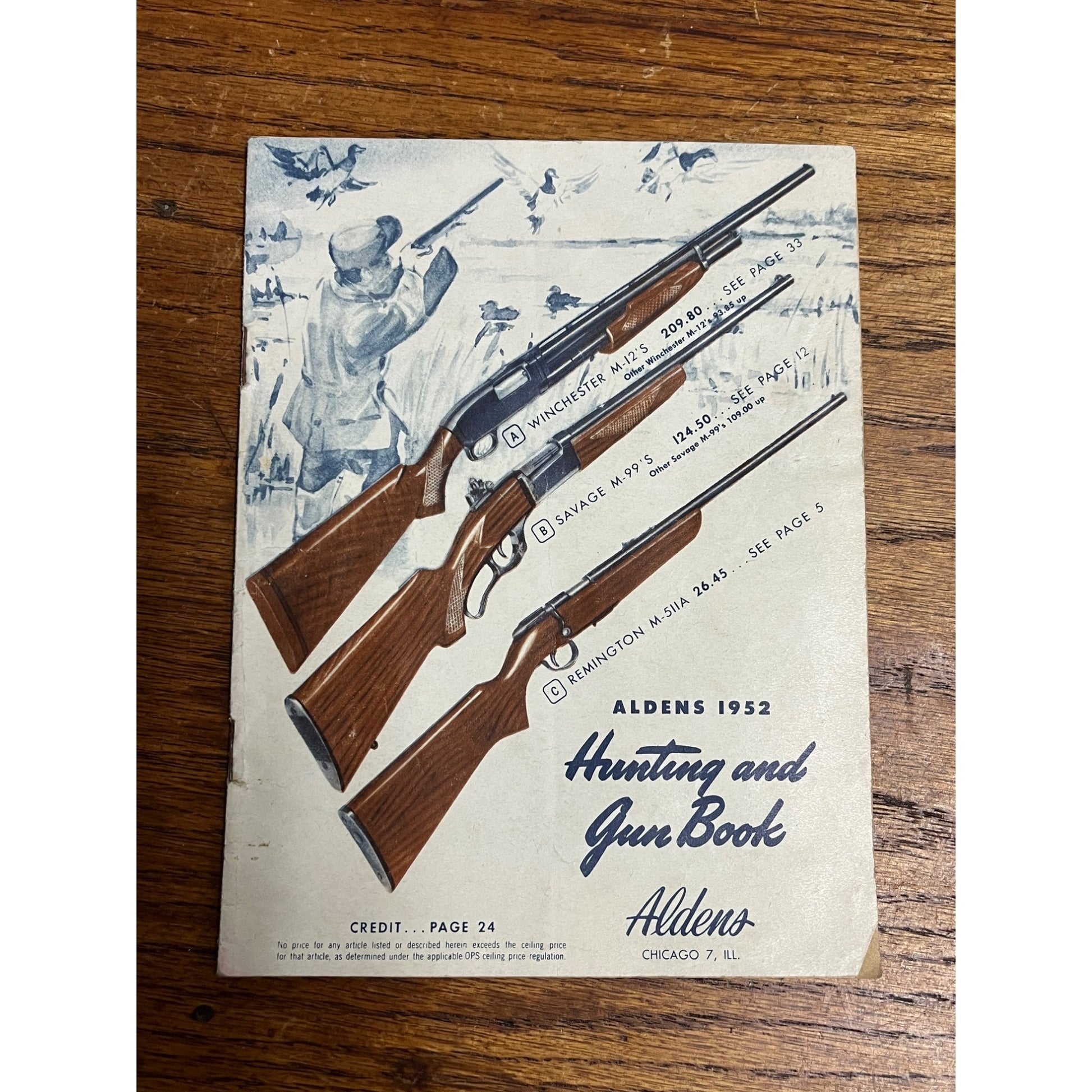 1952 Aldens Hunting & Gun Book Illustrated Catalog Winchester Savage Remington