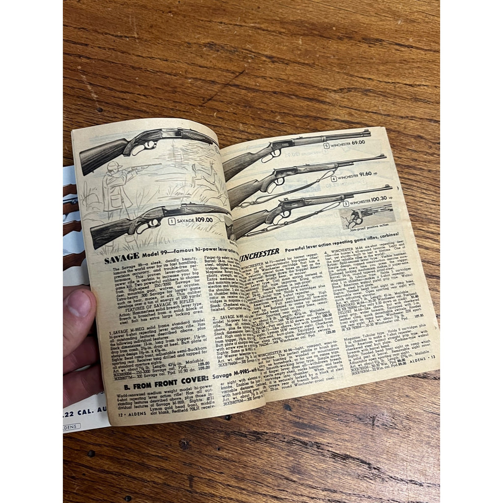 1952 Aldens Hunting & Gun Book Illustrated Catalog Winchester Savage Remington