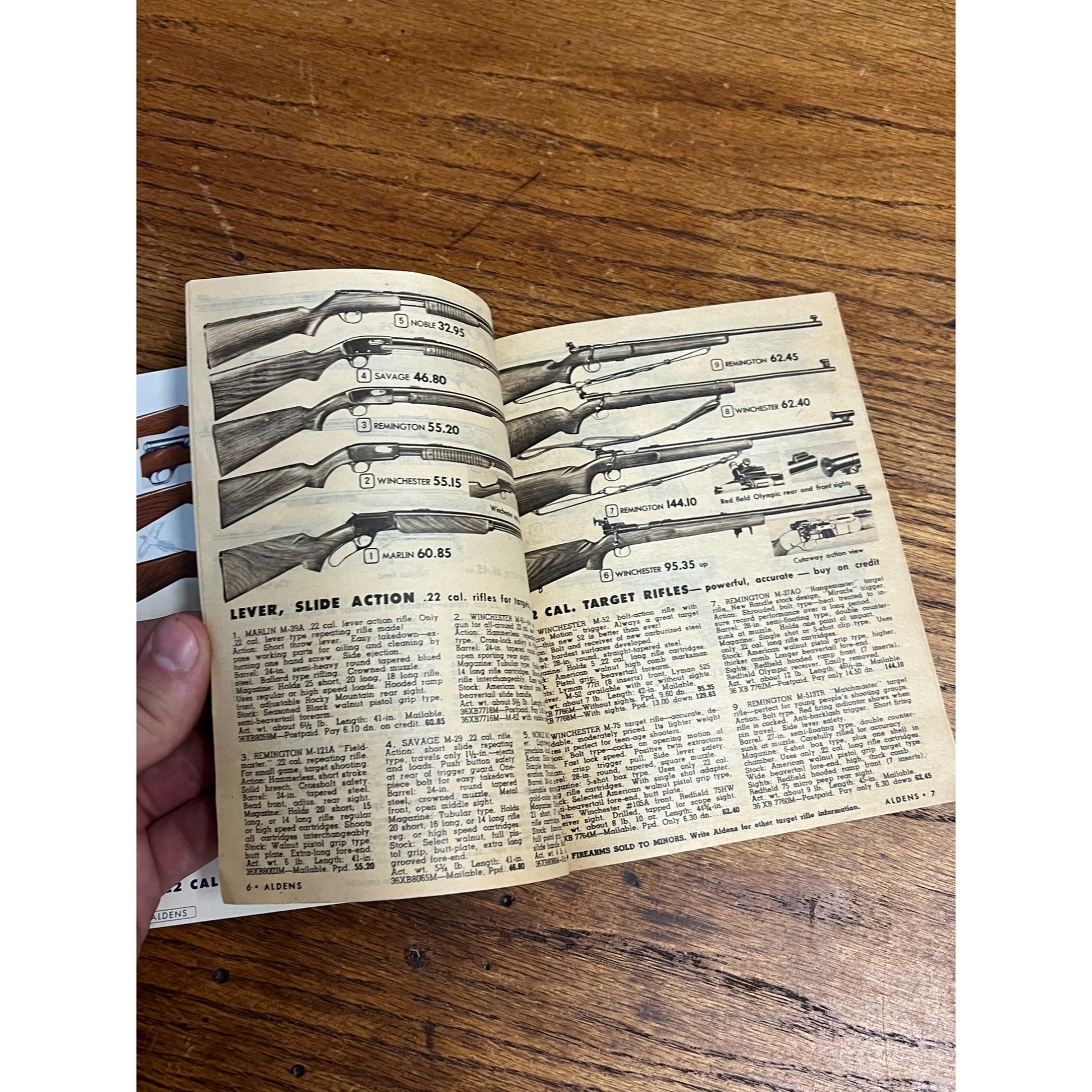 1952 Aldens Hunting & Gun Book Illustrated Catalog Winchester Savage Remington