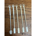 Vintage 1970s McDonald's Coffee Stir Sticks White Plastic Lot 5 McSpoon Swizzle