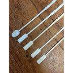Vintage 1970s McDonald's Coffee Stir Sticks White Plastic Lot 5 McSpoon Swizzle
