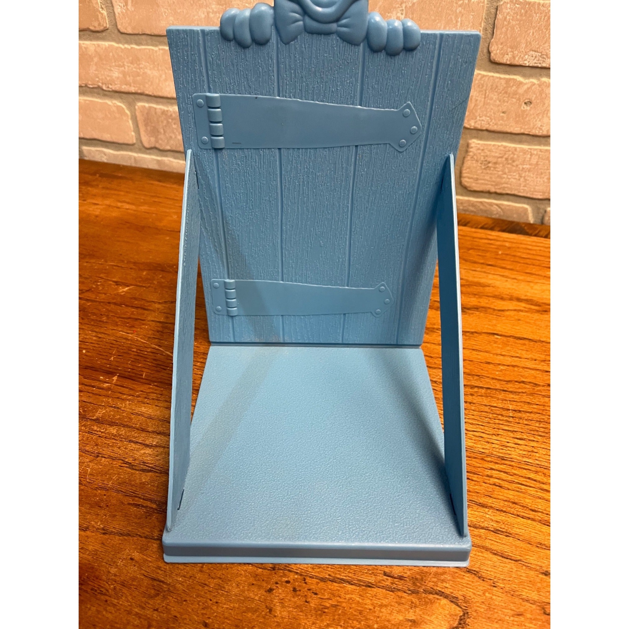 Vintage Walt Disney Book Holder Rack Mickey Mouse Blue Plastic 1975