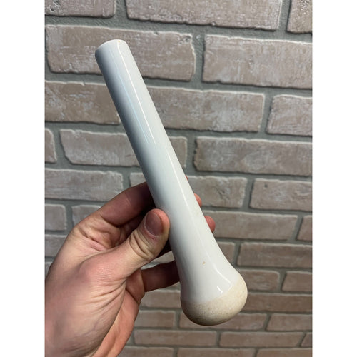 Vintage Porcelain White Pestle Replacement for Mortar Apothecary 8" Long