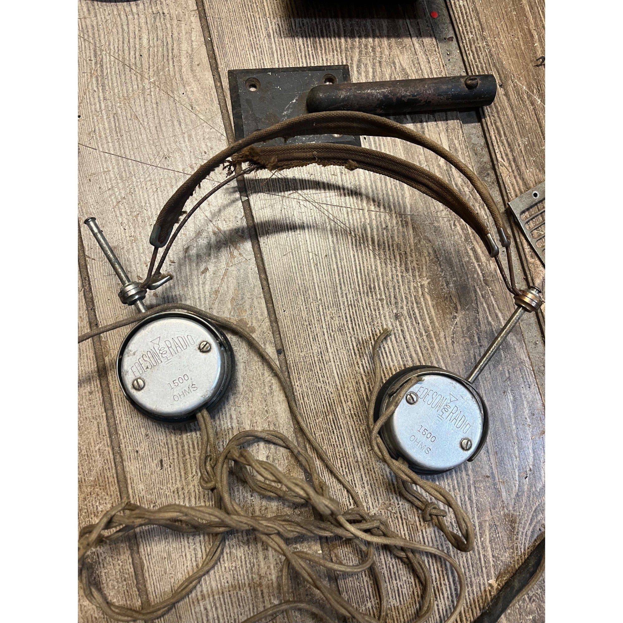 Antique Telephone Parts Huge Lot Magneto Handsets Headphones Receivers ++