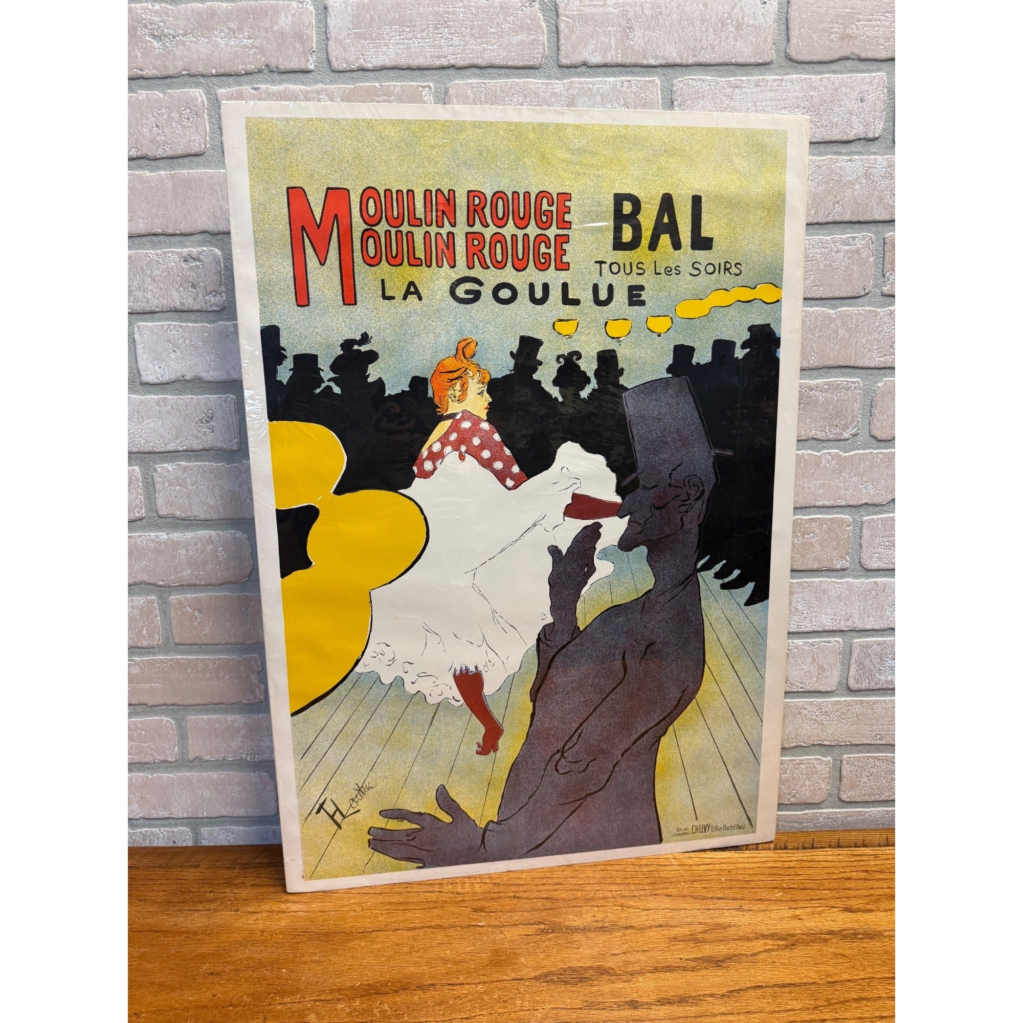 1940s Henri de Toulouse-Lautrec, French 1864-1901, Moulin Rouge (La Goulue) Poster Print