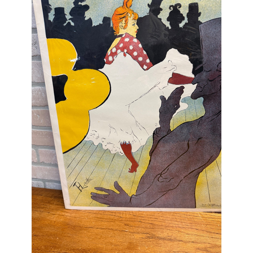 1940s Henri de Toulouse-Lautrec, French 1864-1901, Moulin Rouge (La Goulue) Poster Print