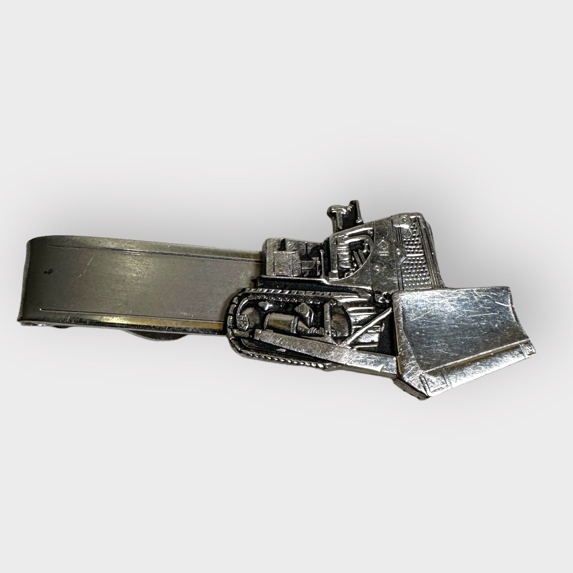 Vintage Bulldozer Track Type Tie Bar Clip Mens Fashion Allis Case Caterpillar