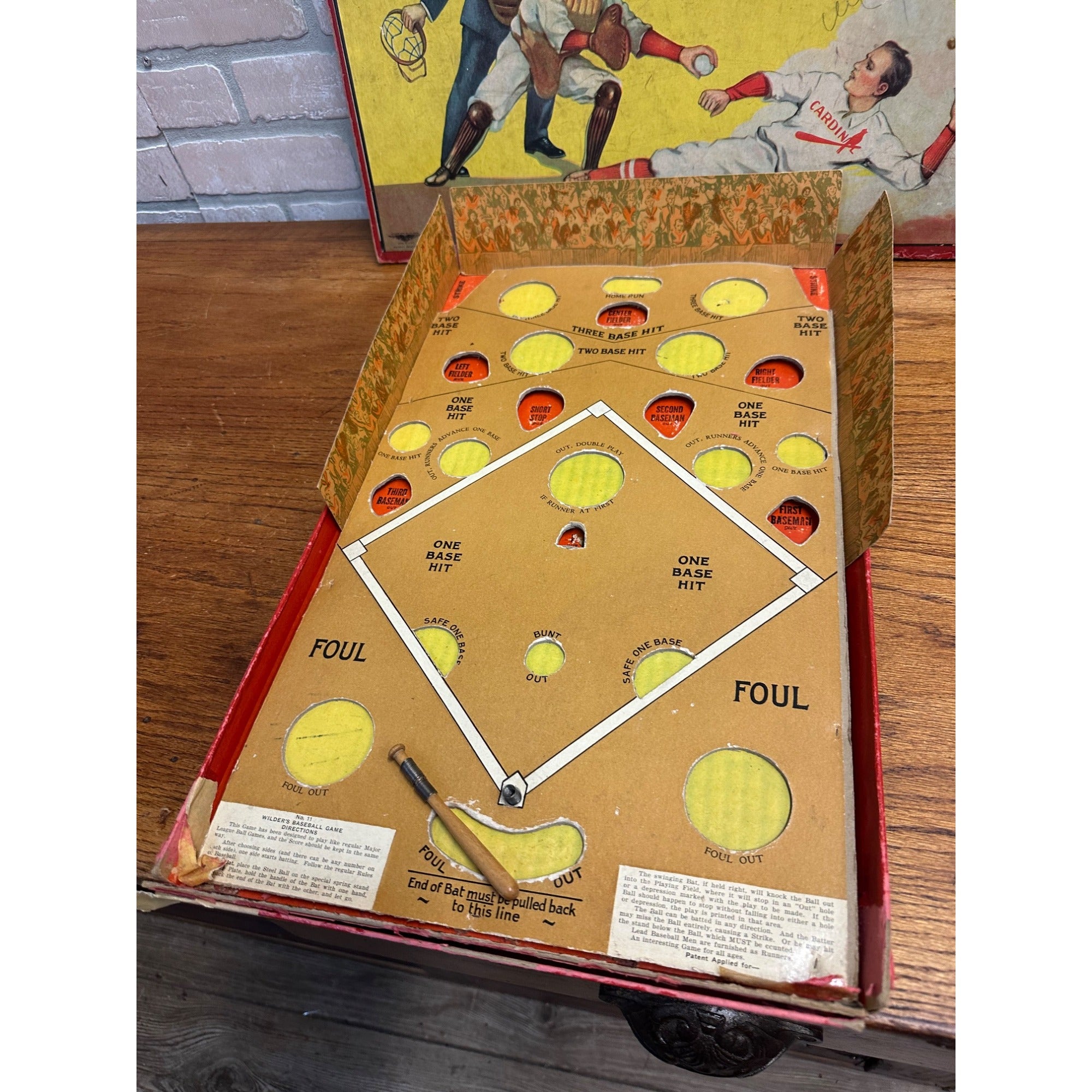Vintage 1936 Wilder's Baseball Board Game St Louis Cardinals