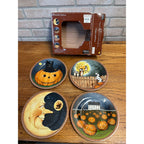 VTG Sakura Oneida David Carter Brown Pumpkin Hollow Stoneware Salad Dessert...