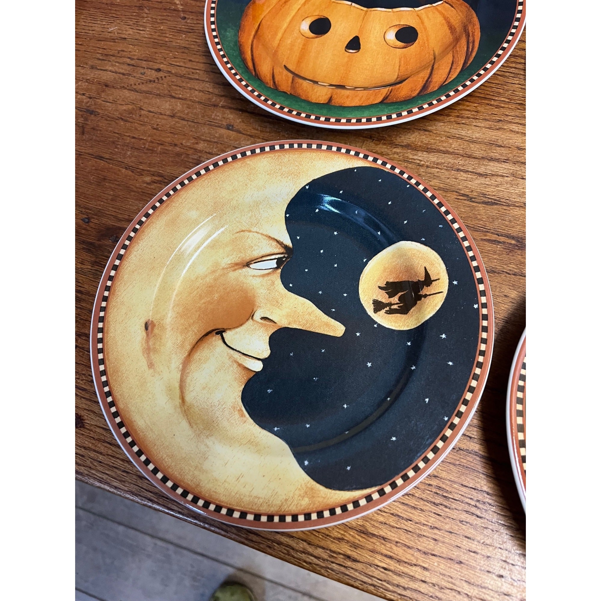 VTG Sakura Oneida David Carter Brown Pumpkin Hollow Stoneware Salad Dessert...