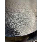 Vintage 1960s MCM Stainless Serving Round Hammered Tray Olde Hall 13.75"