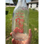 Vintage Hoile's Dairy Mauston, Wisconsin Quart Milk Bottle Red ACL