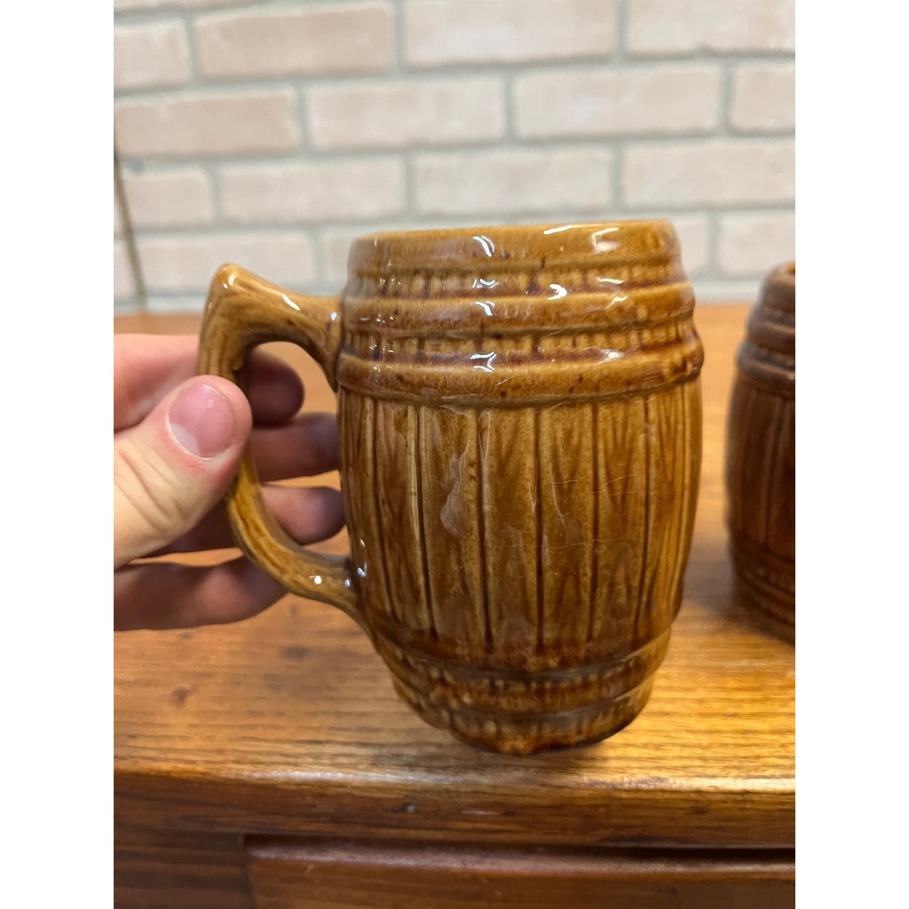Vintage Blatz Beer & Old Heidelberg Stoneware Ceramic Beer Mugs Steins Milwaukee