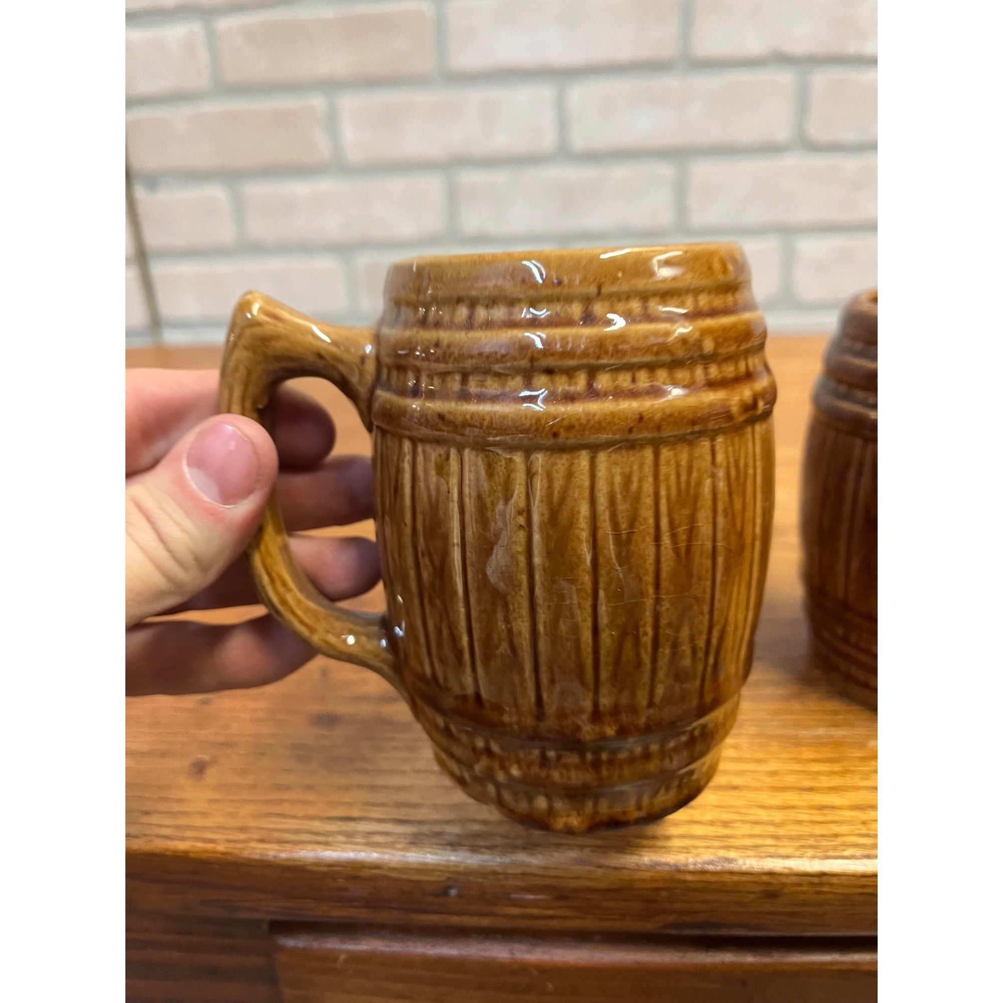 Vintage Blatz Beer & Old Heidelberg Stoneware Ceramic Beer Mugs Steins Milwaukee