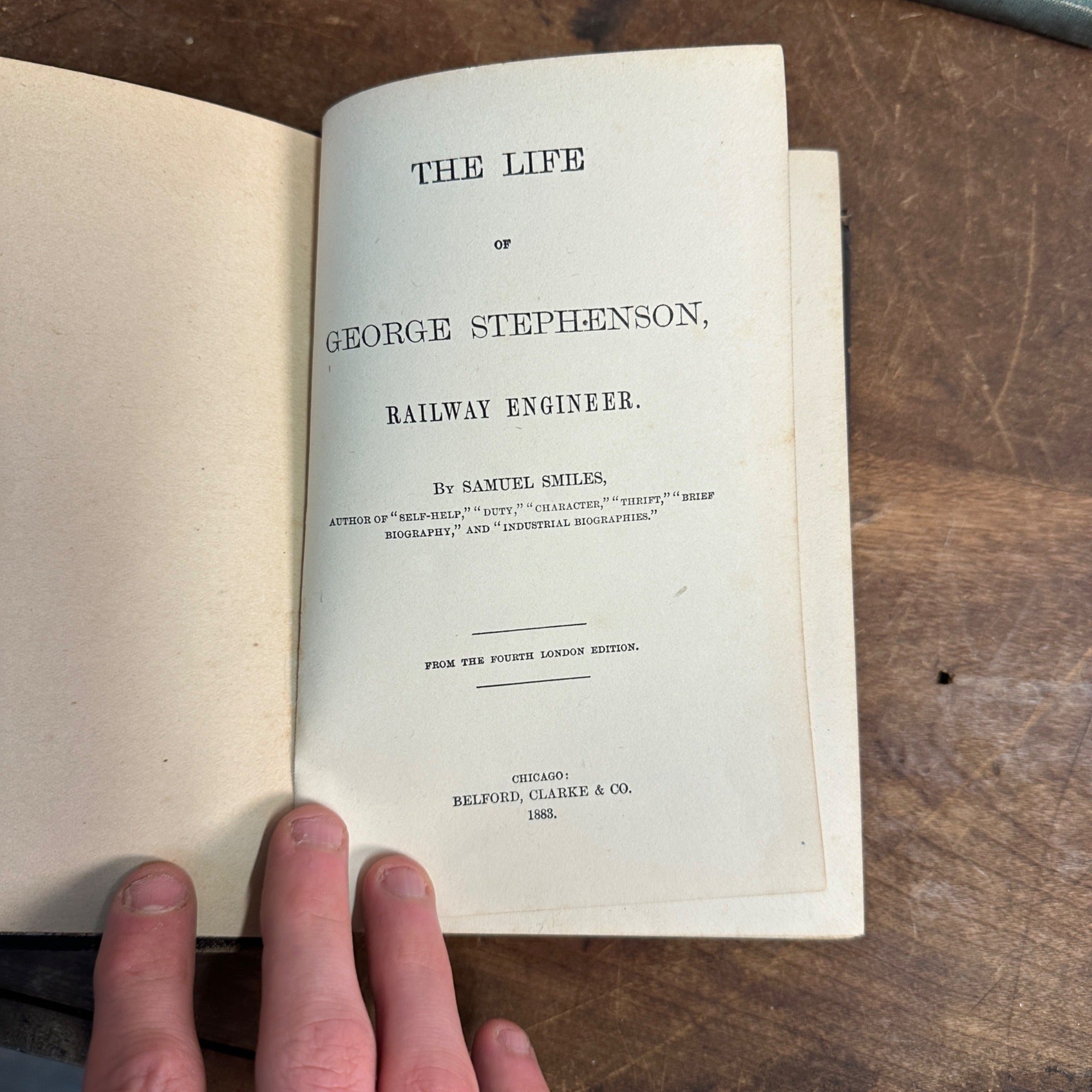 1883 Life of George Stephenson Railway Engineer  Samuel Smiles Self Help Series