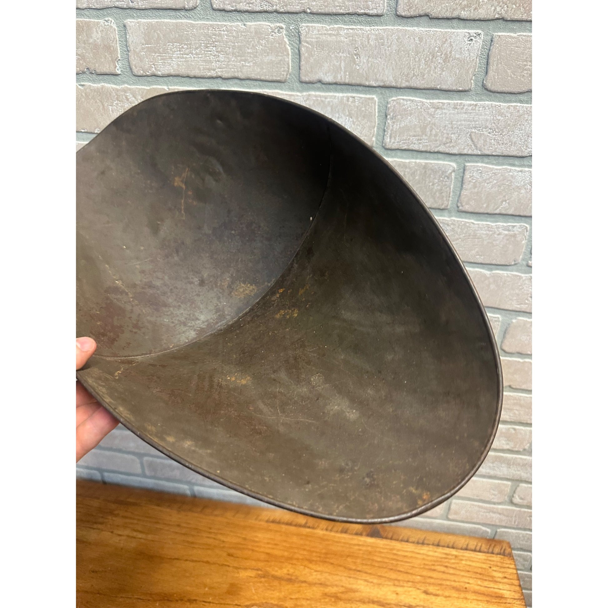 Vintage Antique General Store Candy Tin Metal Scale Pan Basket 20" x 10.75" x 5.5"