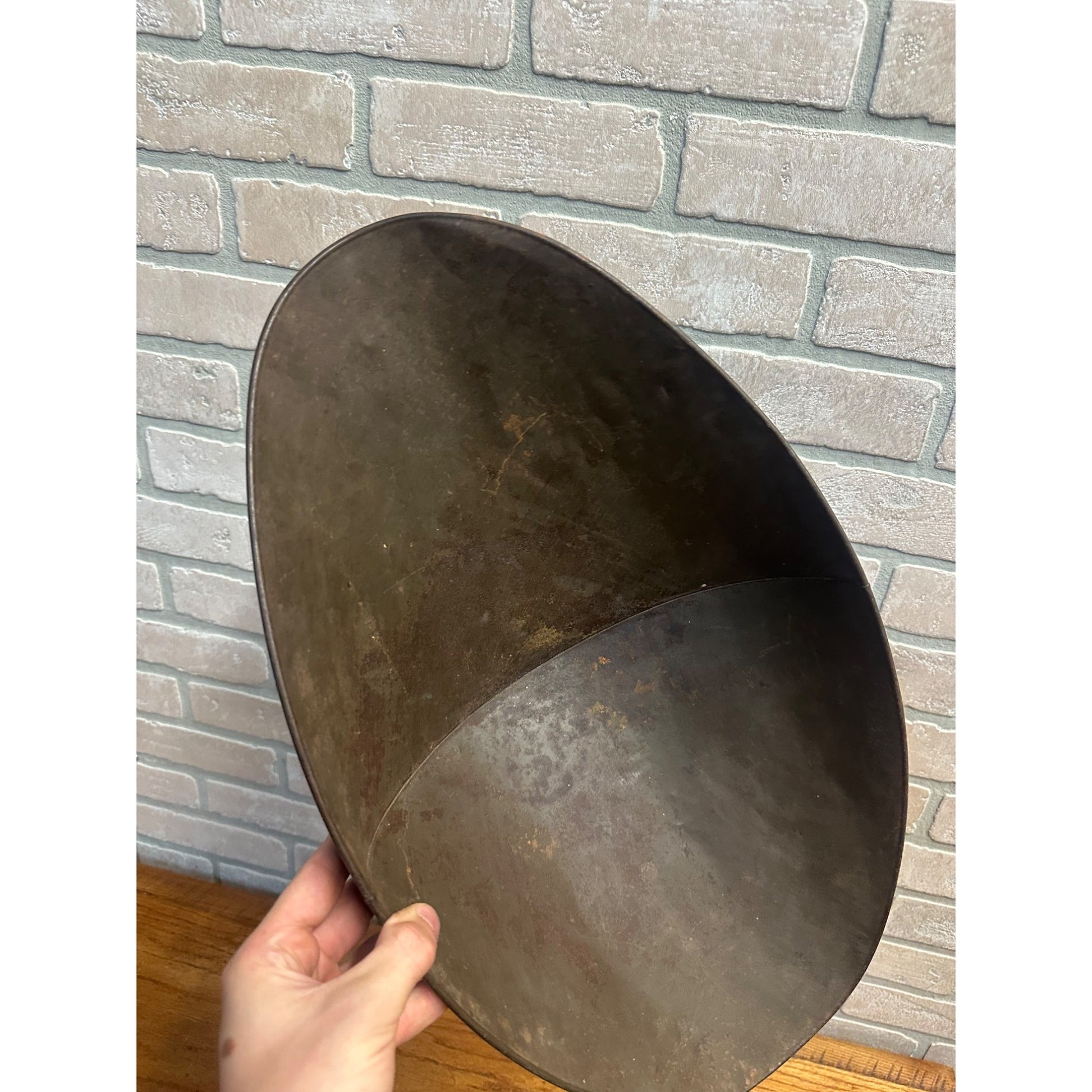 Vintage Antique General Store Candy Tin Metal Scale Pan Basket 20" x 10.75" x 5.5"