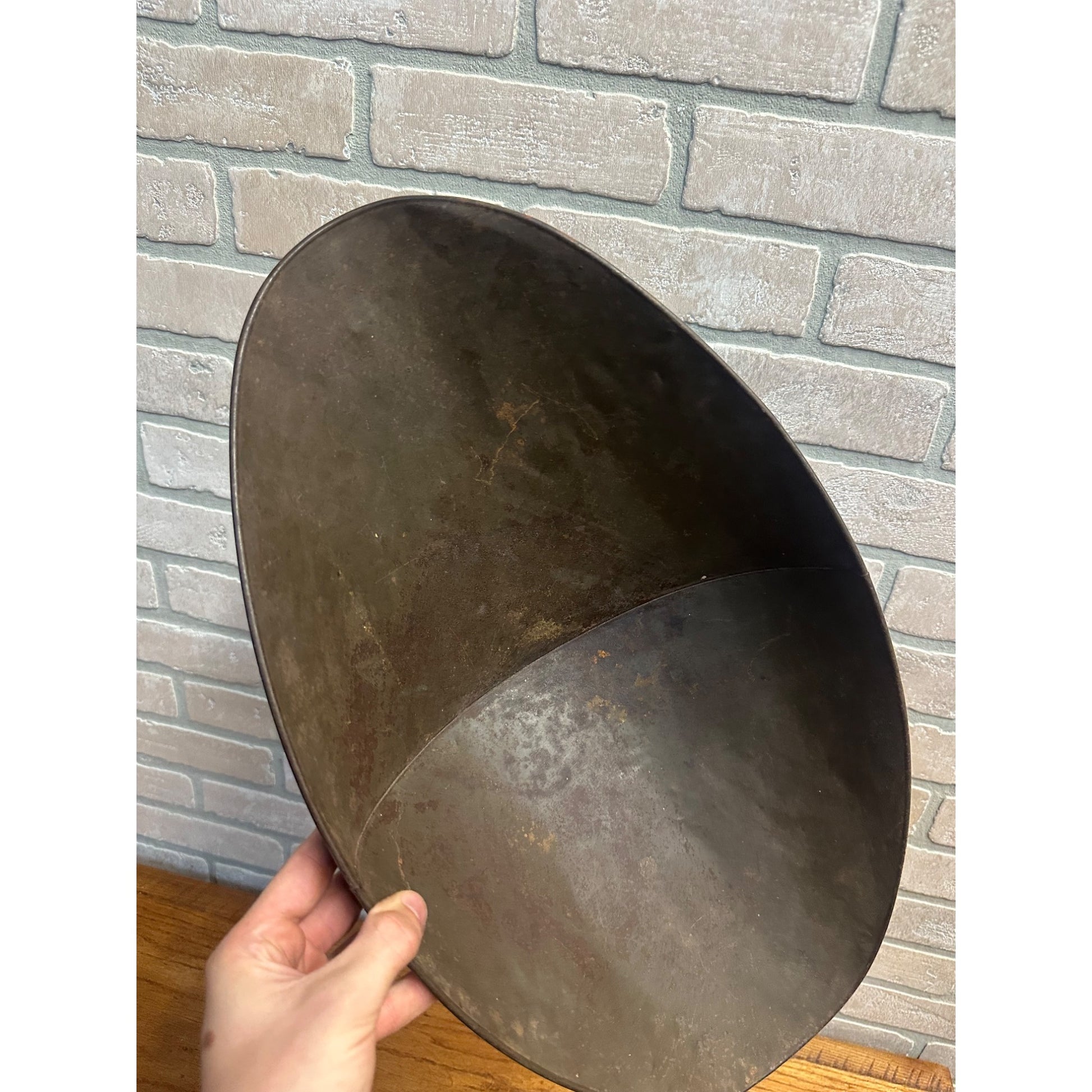 Vintage Antique General Store Candy Tin Metal Scale Pan Basket 20" x 10.75" x 5.5"