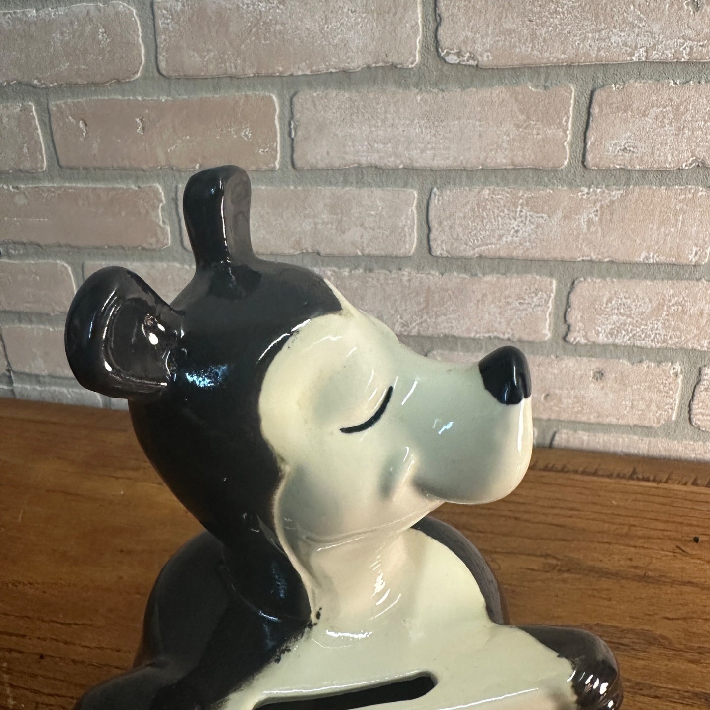 Rare Vintage 1950s Red Wing Pottery Hamm's Beer Bear Figural Ceramic Coin Bank 11.5"