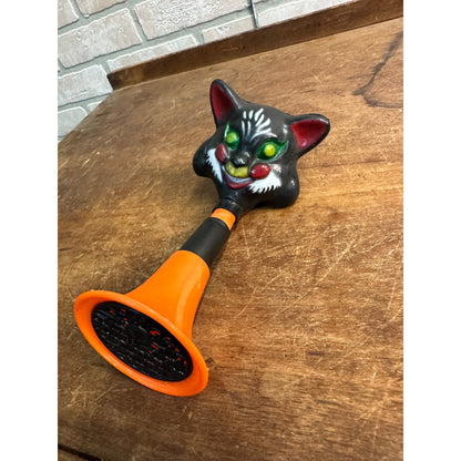 Vintage 1950s Halloween Black Cat Rubber Horn Noisemaker - Fun World Inc