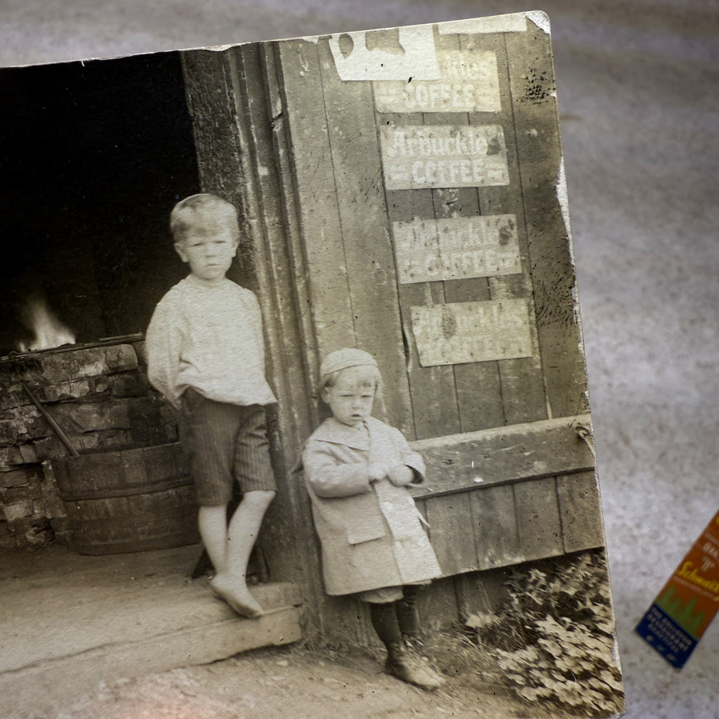 Fredonia Wis RPPC Blacksmith Shop 1907 Anvil Occupational Postcard Photo