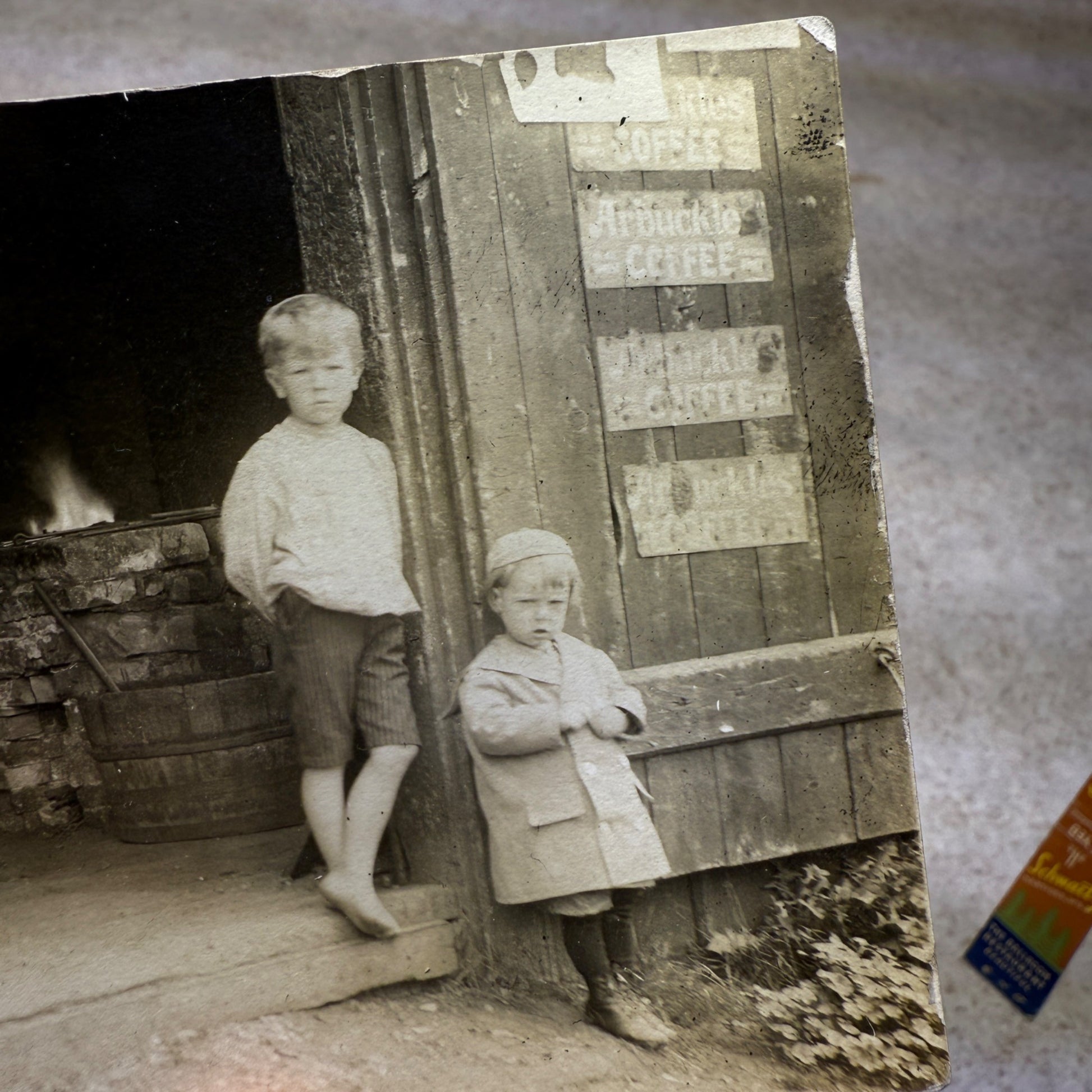 Fredonia Wis RPPC Blacksmith Shop 1907 Anvil Occupational Postcard Photo