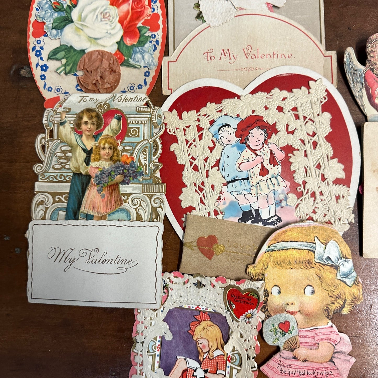 Vintage Early 1900s Valentines Day Cards Scrap Mechanical ++