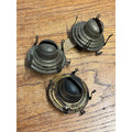 Antique Vintage Lot 3 Oil Lamp Burners White Flame Grand Rapids Rayo Queen Anne