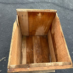 VINTAGE WOODEN CRATE WOOD BOX EVEREADY COLUMBIA BATTERIES NY ADVERTISING