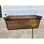 Vintage Spicuzza Banana Company Milwaukee Wis Advertising Wooden Crate Box