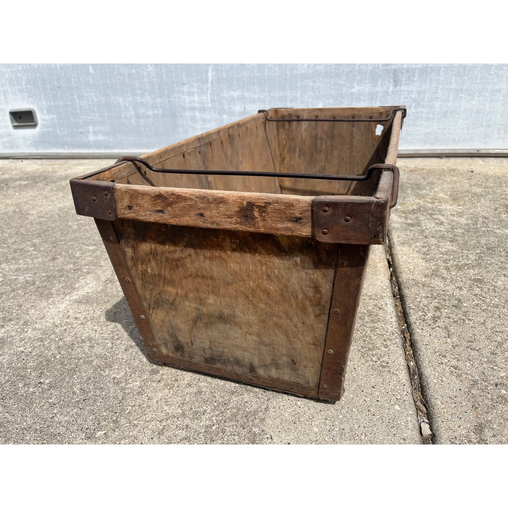 Vintage Spicuzza Banana Company Milwaukee Wis Advertising Wooden Crate Box