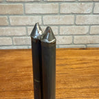 Antique Primitive 19th c. 2-Slot Candle Mold Tin Farmhouse Folk Art AAFA